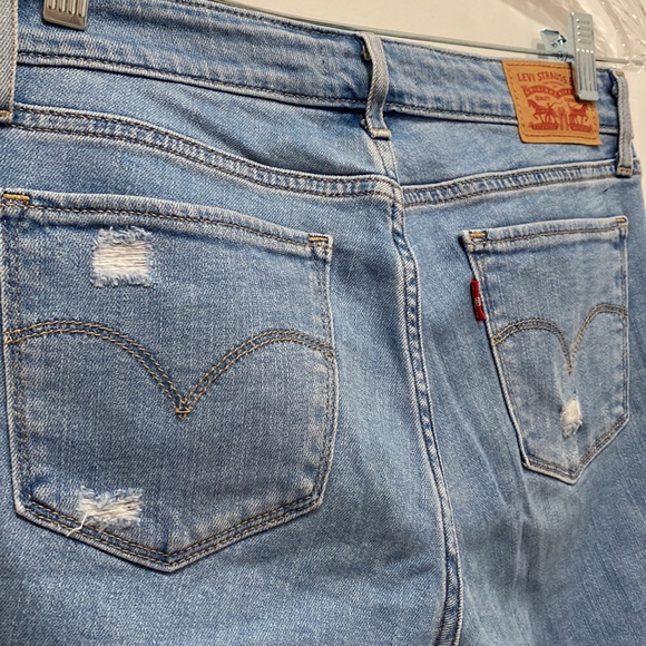 Levi’s 711 Distressed Skinny Jeans Size 27 - Picture 5 of 7